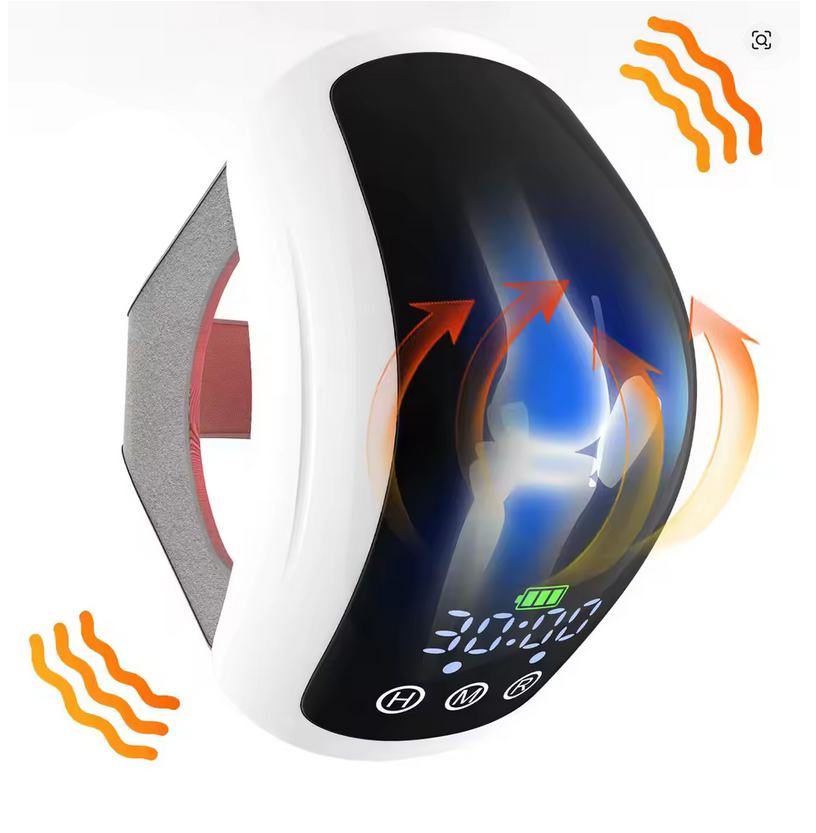 Masażer LED na kolano, bark i łokieć – terapia światłem podczerwonym, ciepłem i wibracją  przeciwbólowy, rehabilitacyjny